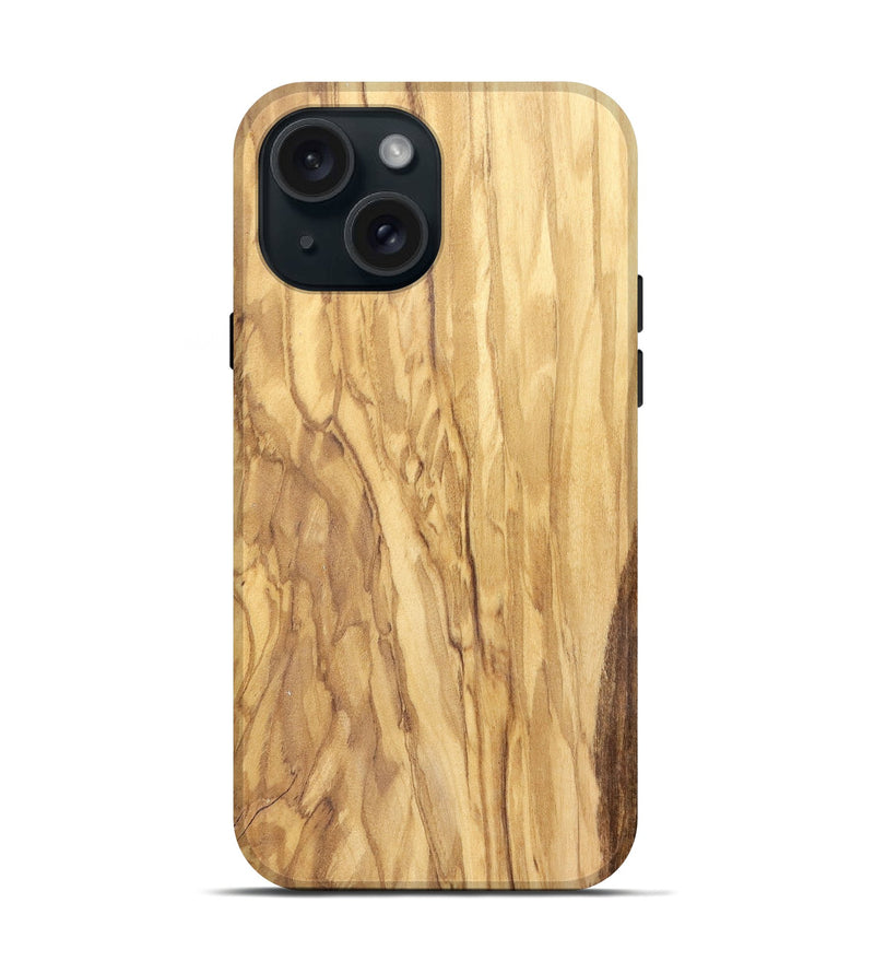 iPhone 15 Wood Live Edge Phone Case - Jayson (Solid Wood, 826670)