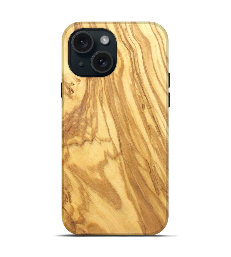 iPhone 15 Wood Live Edge Phone Case - Ashlynn (Solid Wood, 826671)