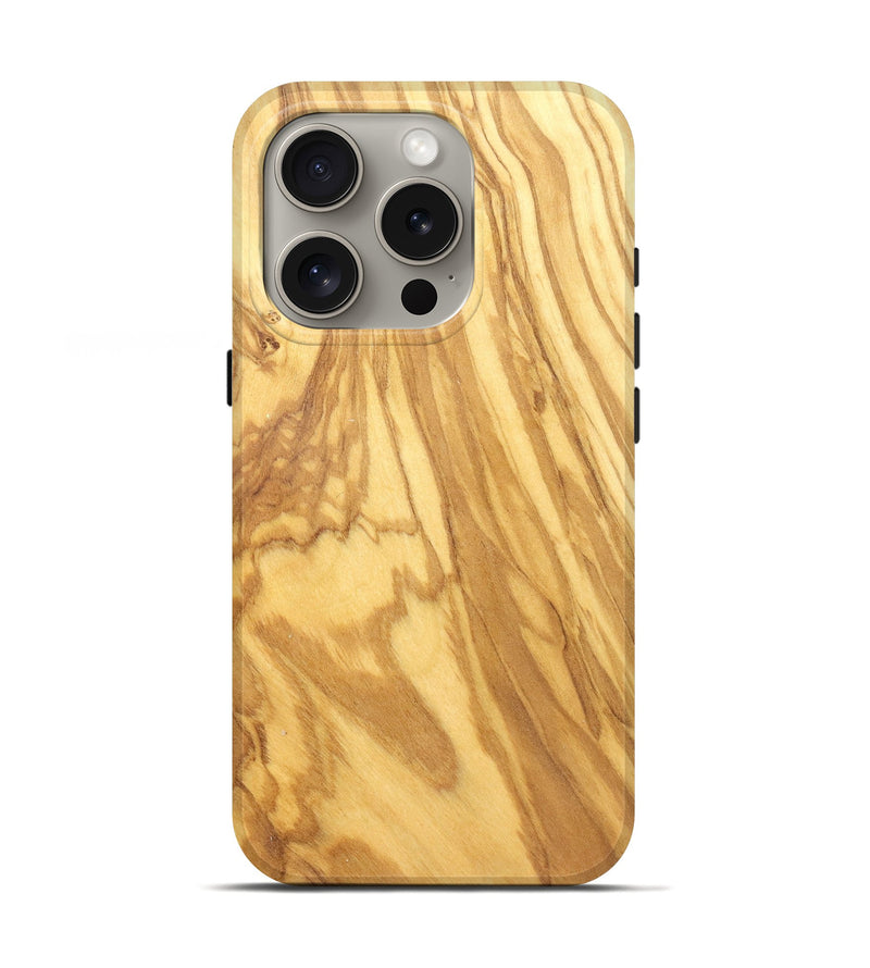 iPhone 16 Pro Wood Live Edge Phone Case - Ashlynn (Solid Wood, 826671)
