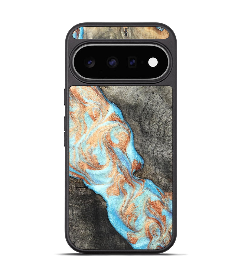 Pixel 11 Wood Phone Case - Hank (Teal & Gold, 826673)