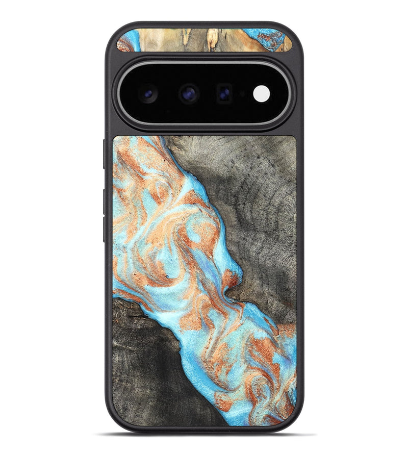 Pixel 11 Pro XL Wood Phone Case - Hank (Teal & Gold, 826673)