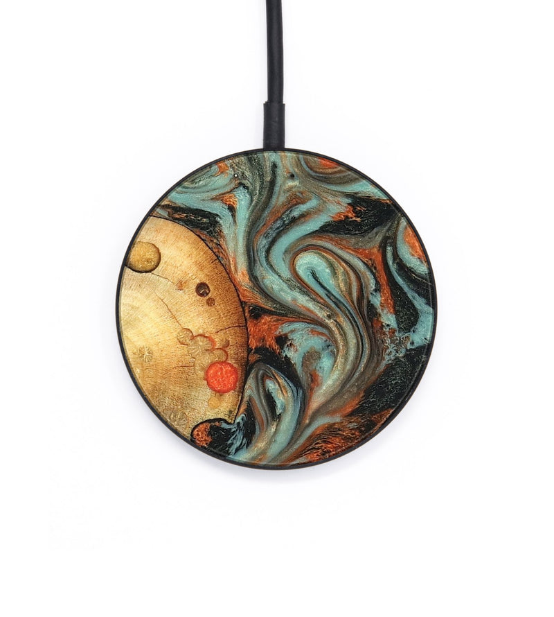 Circle Wood Wireless Charger - Beryl (Green, 826677)