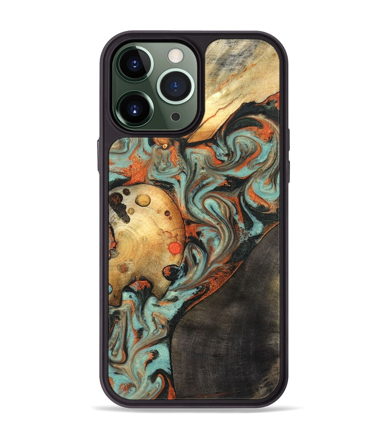 iPhone 13 Pro Max Wood Phone Case - Beryl (Green, 826677)