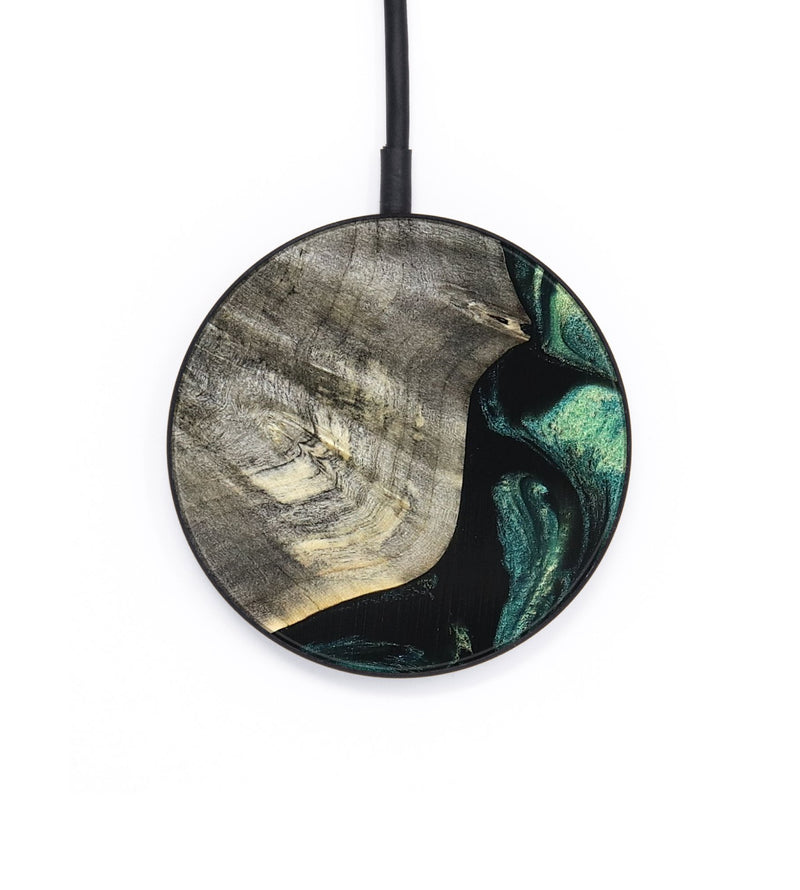 Circle Wood Wireless Charger - Tena (Green, 826679)