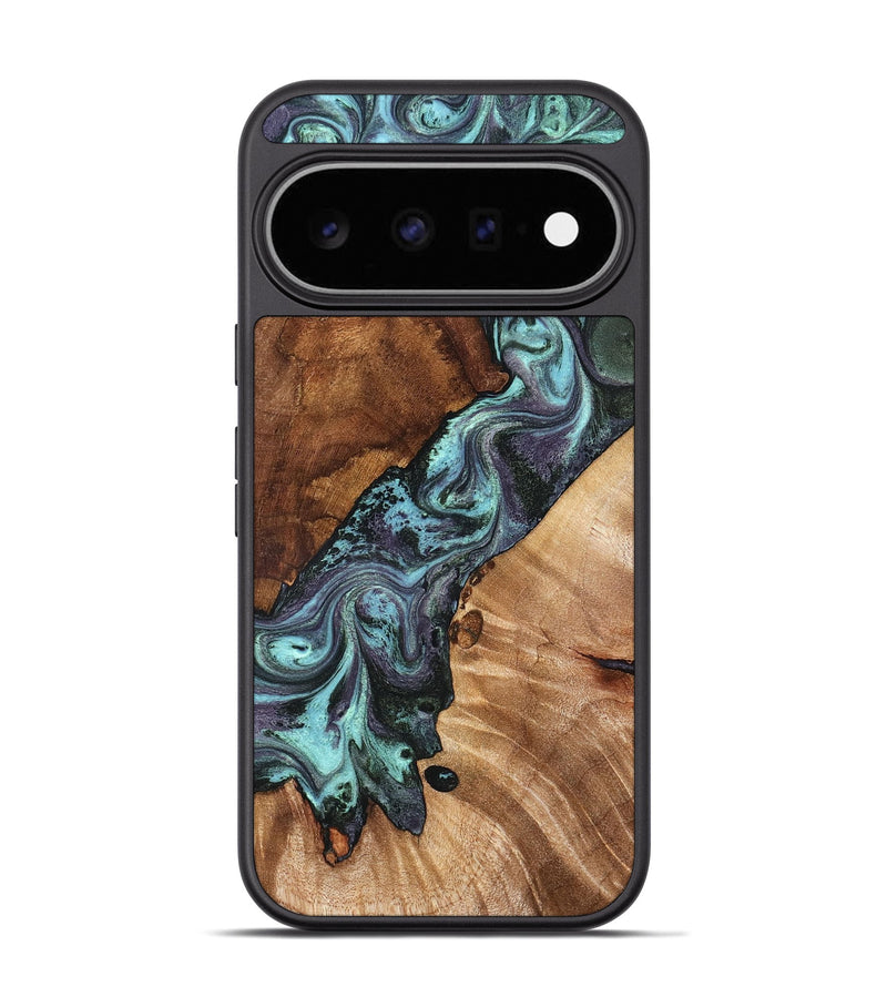 Pixel 11 Pro Wood Phone Case - Alice (Green, 826680)