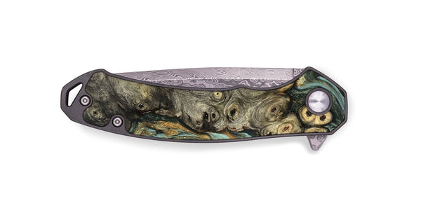 EDC Wood Pocket Knife - Buck (Green, 826681)