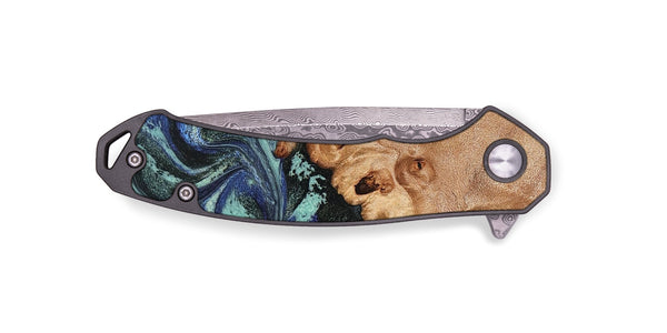 EDC Wood Pocket Knife - Shanae (Green, 826682)