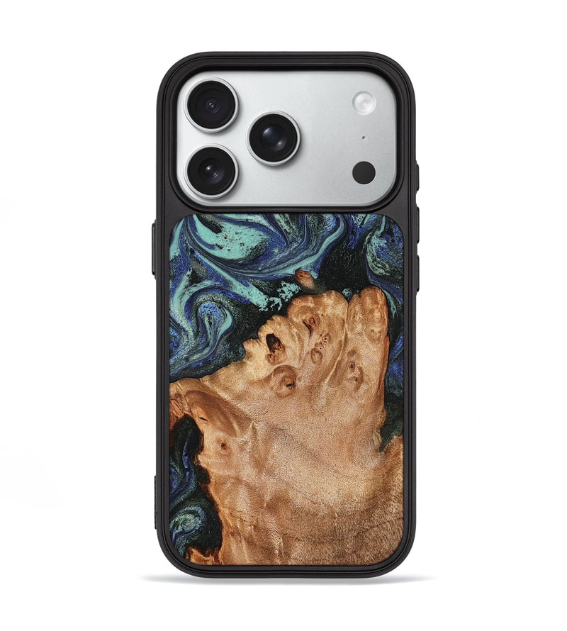 iPhone 18 Pro Wood Phone Case - Shanae (Green, 826682)
