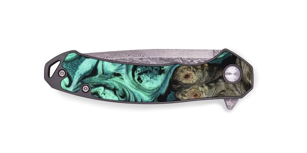 EDC Wood Pocket Knife - Jeremie (Green, 826683)