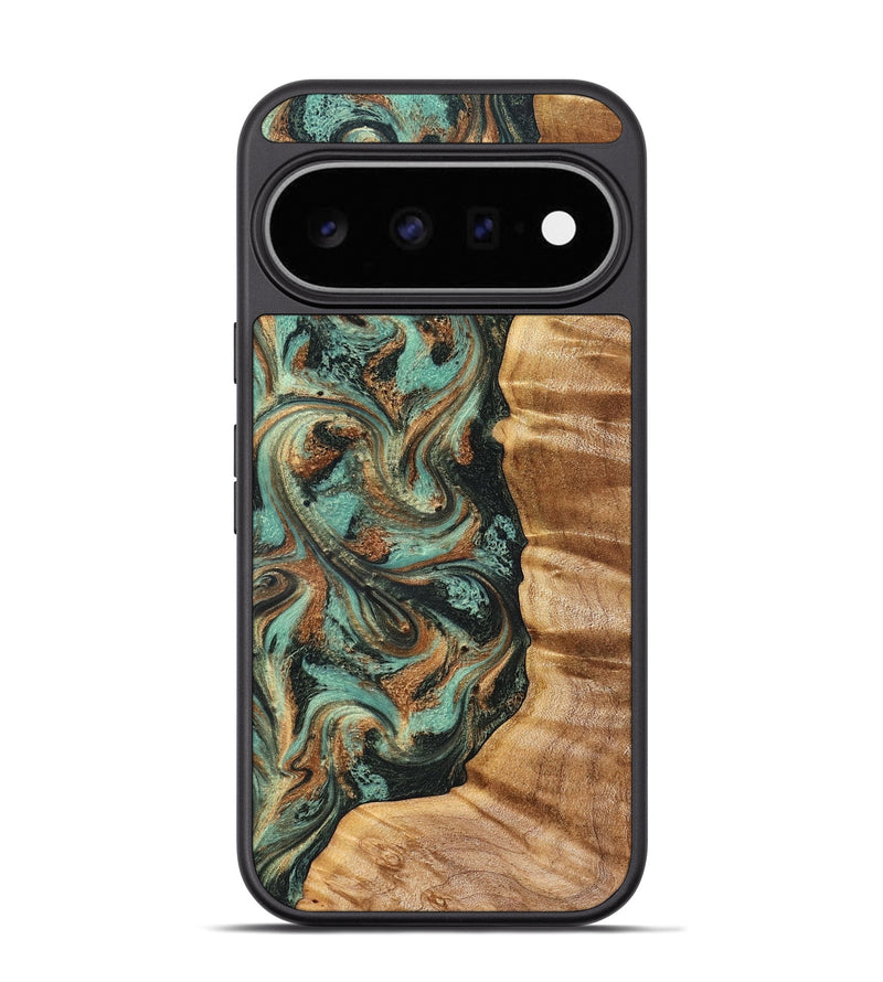 Pixel 11 Pro Wood Phone Case - Edmund (Green, 826687)