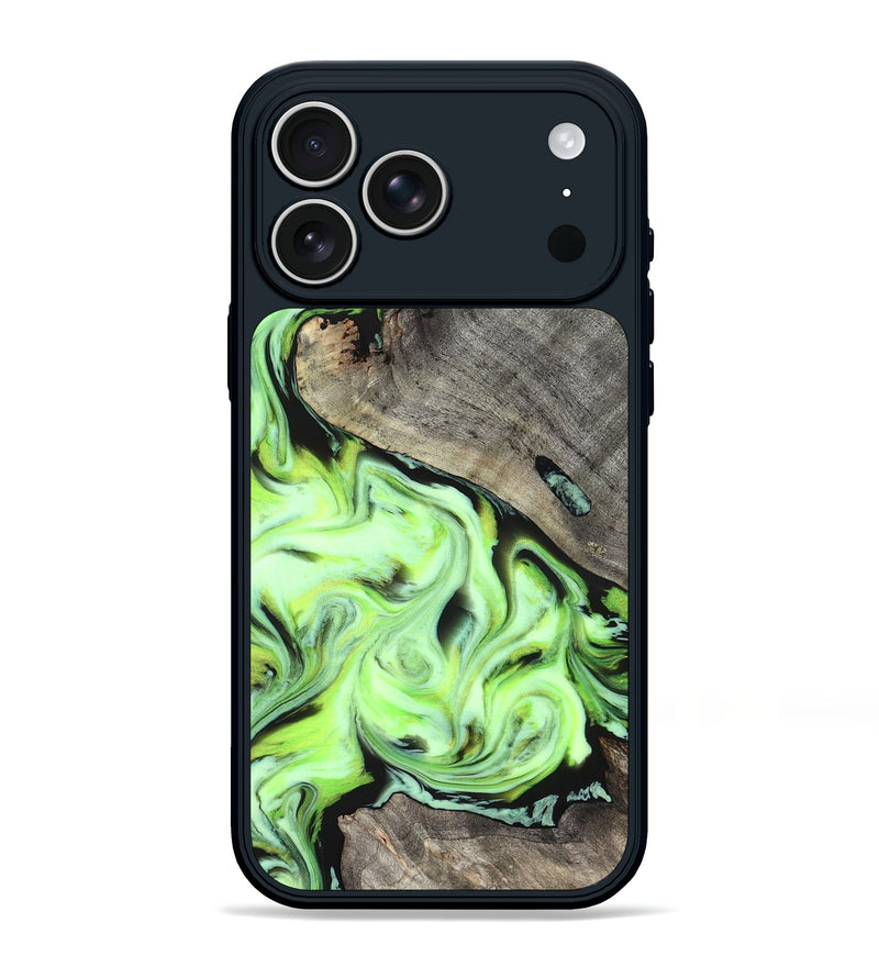 iPhone 17 Pro Max Wood Phone Case - Nita (Green, 826688)