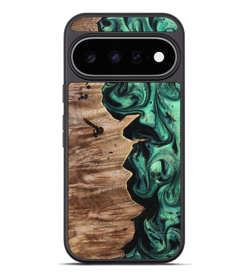 Pixel 11 Pro XL Wood Phone Case - Ariah (Green, 826689)