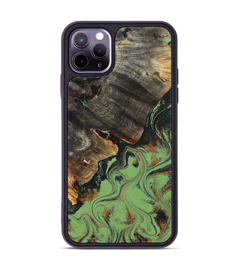iPhone 11 Pro Max Wood Phone Case - Braelyn (Green, 826690)