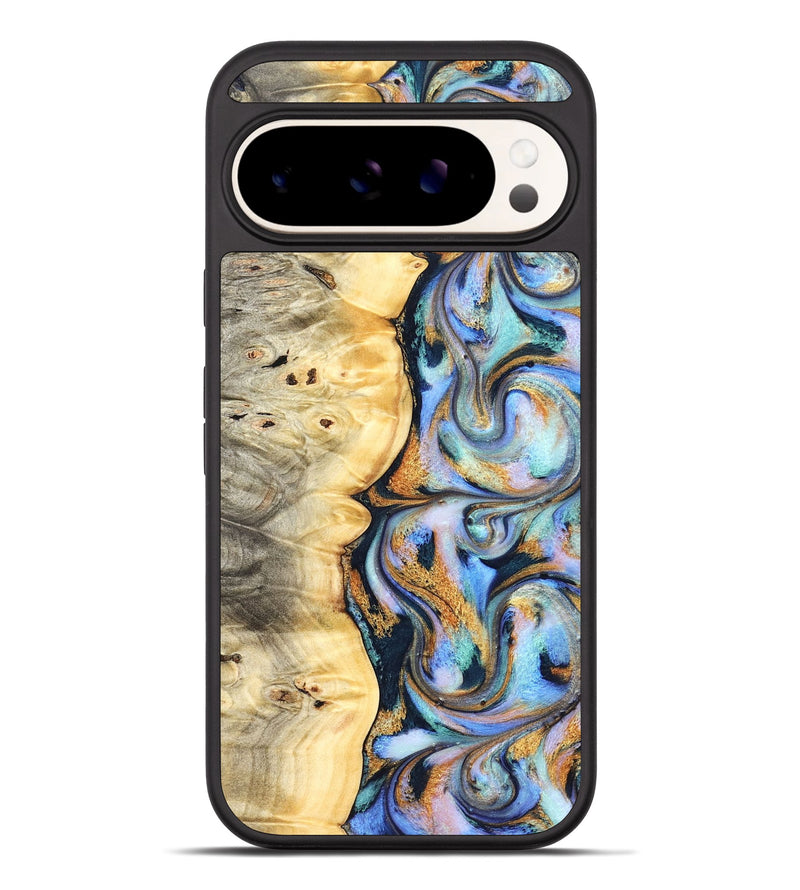 Pixel 10 Pro XL Wood Phone Case - Jahmir (Teal & Gold, 826711)
