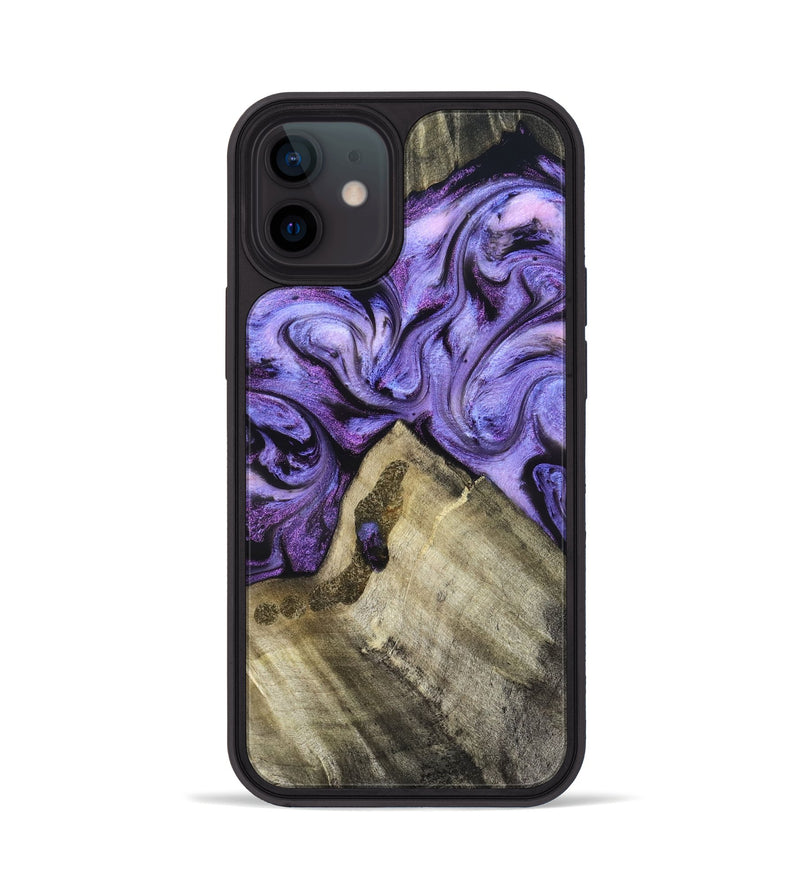 iPhone 12 Wood Phone Case - Hilton (Purple, 826712)