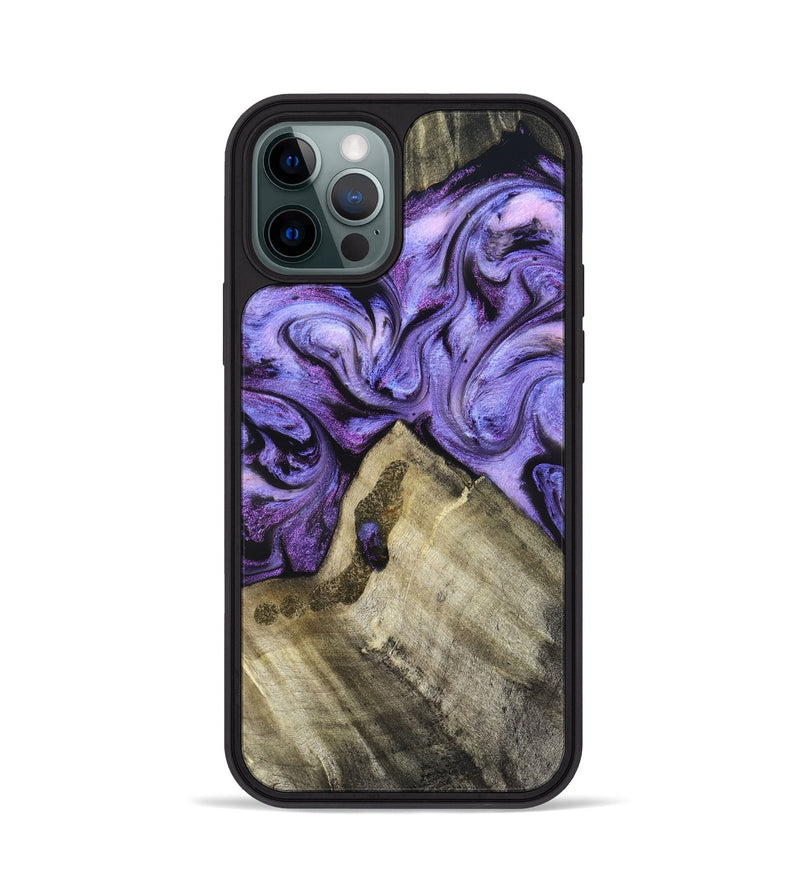 iPhone 12 Pro Wood Phone Case - Hilton (Purple, 826712)