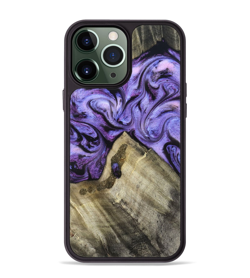 iPhone 13 Pro Max Wood Phone Case - Hilton (Purple, 826712)