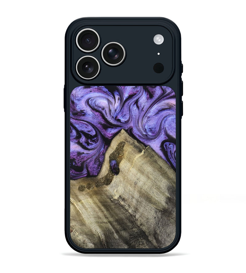 iPhone 17 Pro Max Wood Phone Case - Hilton (Purple, 826712)