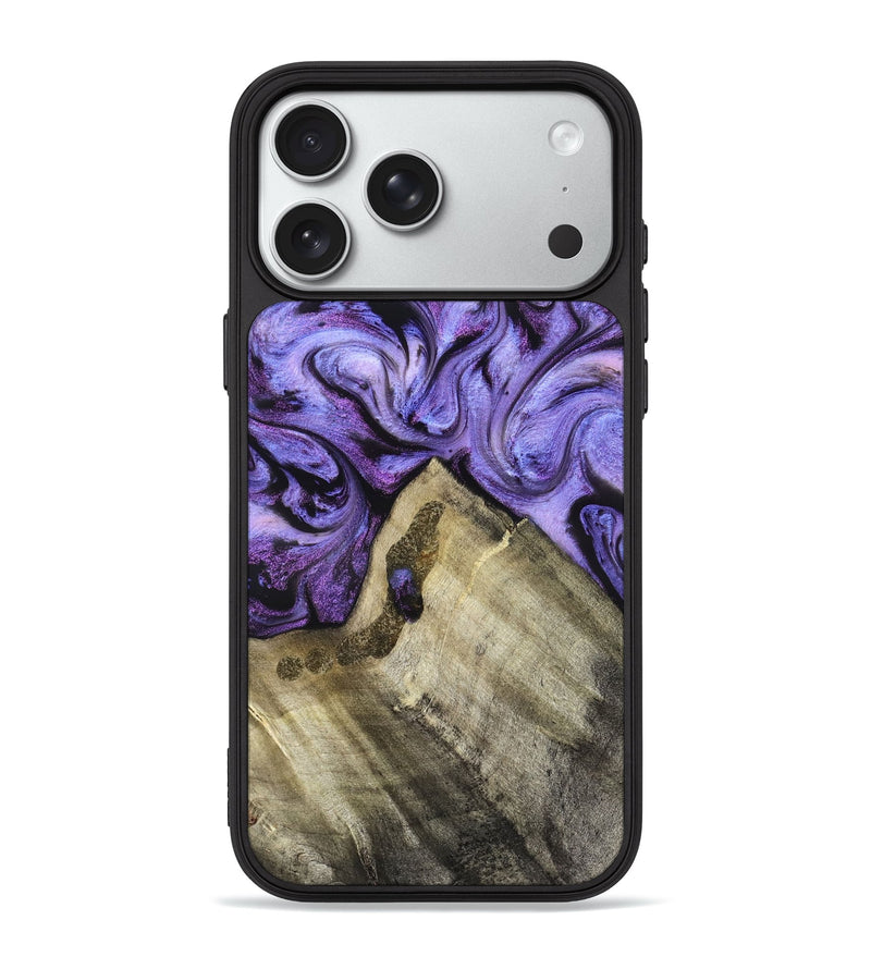 iPhone 18 Pro Max Wood Phone Case - Hilton (Purple, 826712)