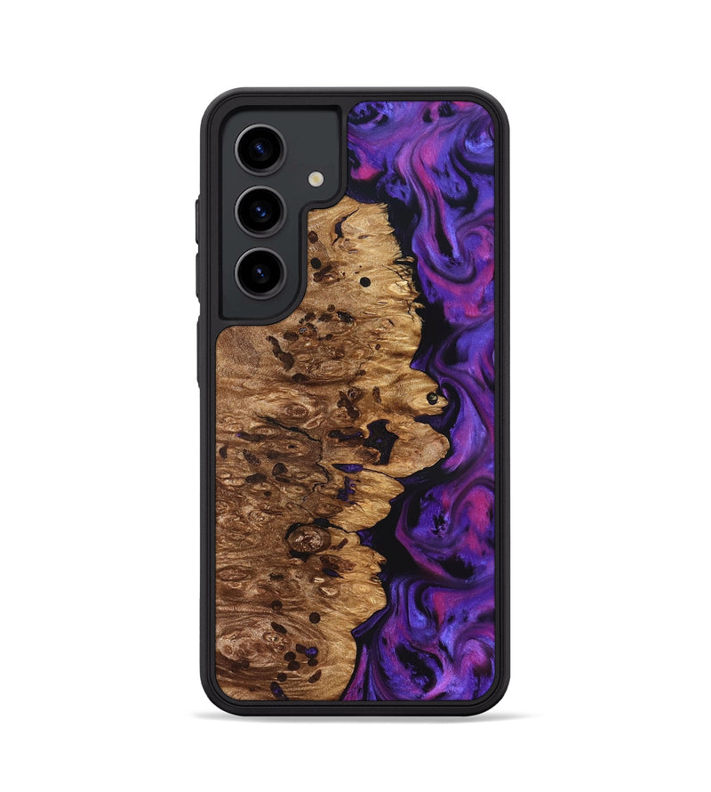 Galaxy S24 Wood Phone Case - Mamie (Purple, 826713)