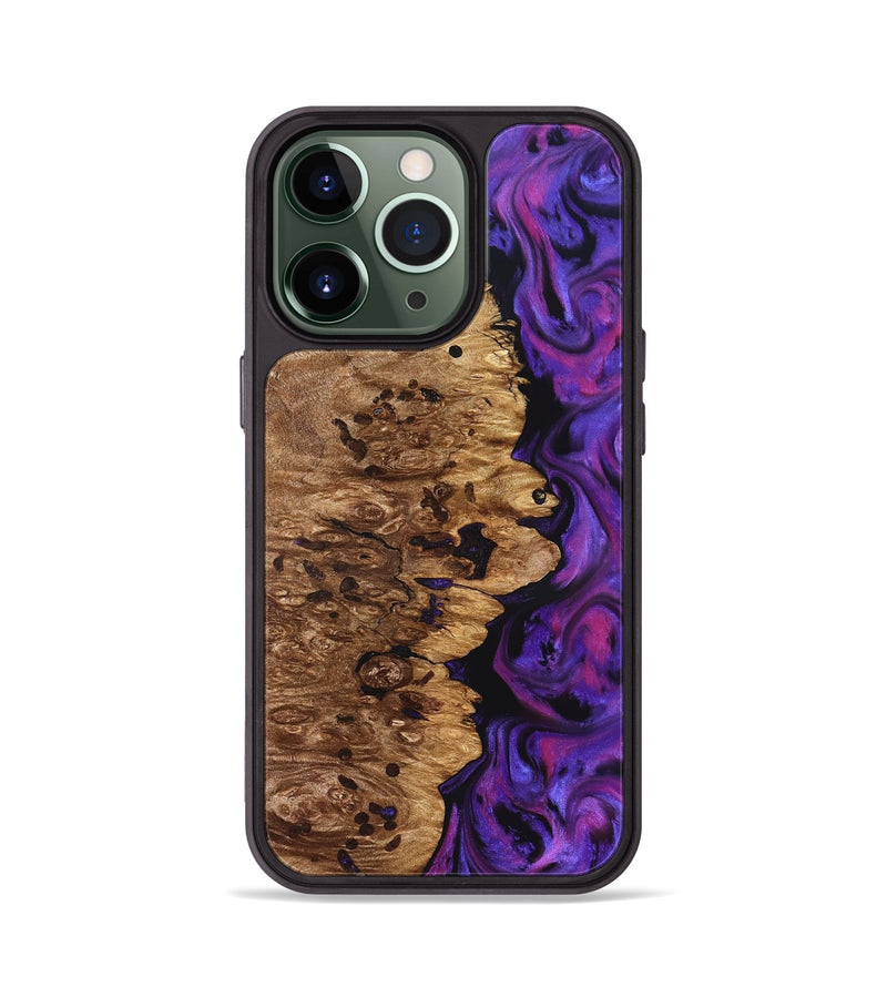 iPhone 13 Pro Wood Phone Case - Mamie (Purple, 826713)