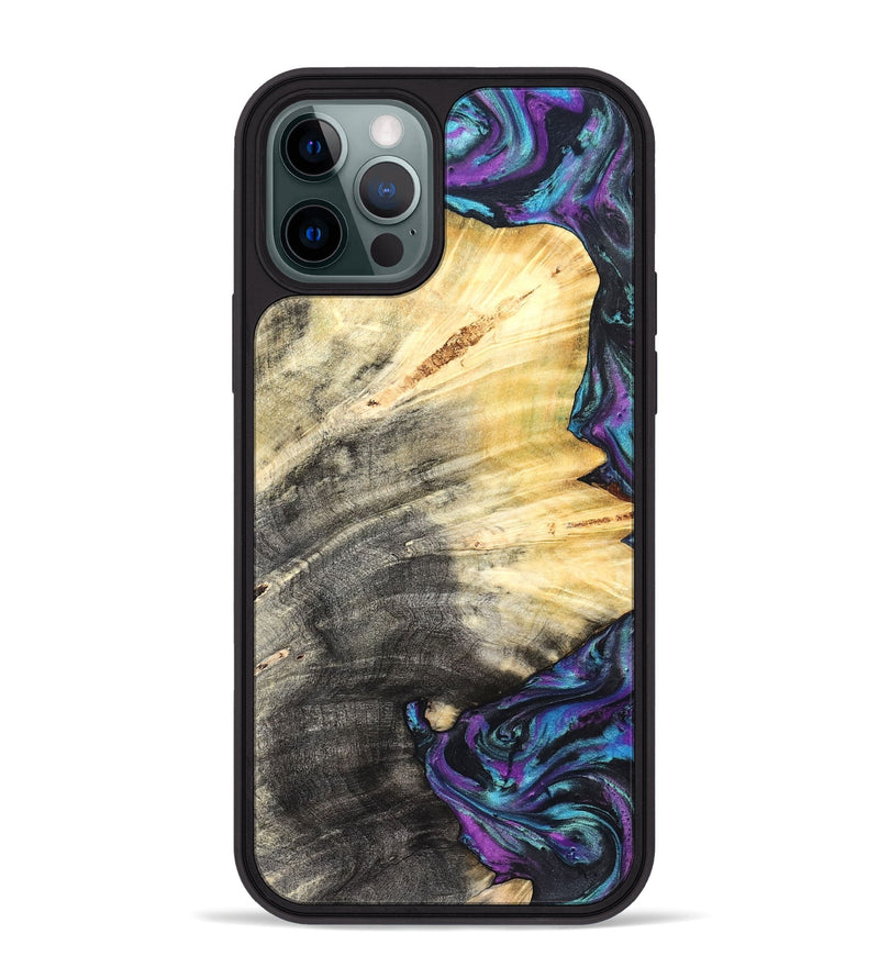 iPhone 12 Pro Max Wood Phone Case - Rickey (Purple, 826714)