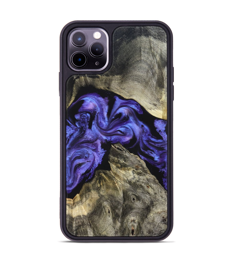 iPhone 11 Pro Max Wood Phone Case - Sincere (Purple, 826716)