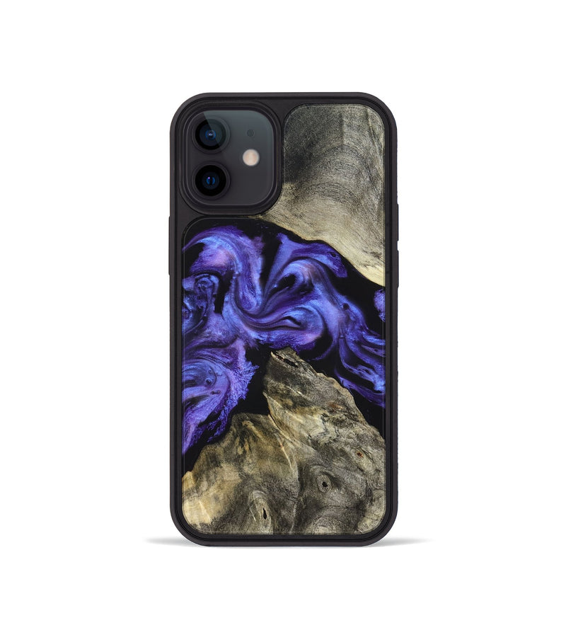 iPhone 12 mini Wood Phone Case - Sincere (Purple, 826716)
