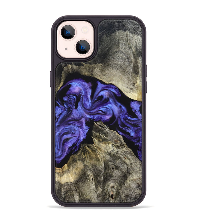 iPhone 14 Plus Wood Phone Case - Sincere (Purple, 826716)
