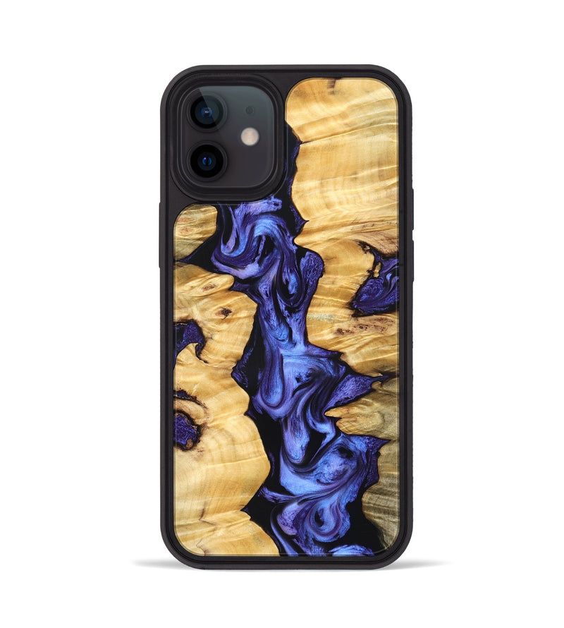 iPhone 12 Wood Phone Case - Gannon (Purple, 826717)