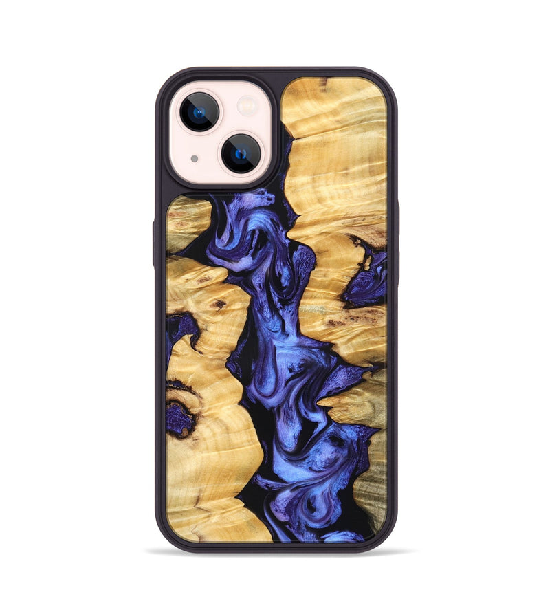 iPhone 14 Wood Phone Case - Gannon (Purple, 826717)