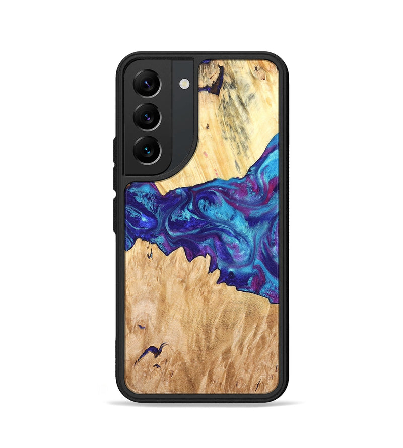 Galaxy S22 Wood Phone Case - Lesia (Purple, 826718)