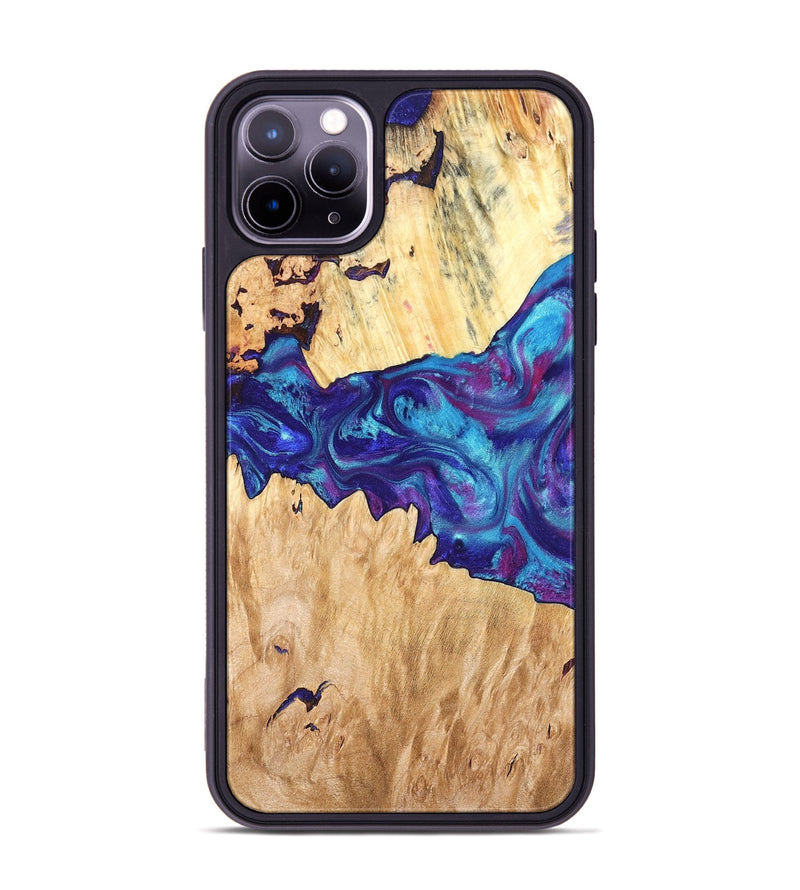 iPhone 11 Pro Max Wood Phone Case - Lesia (Purple, 826718)