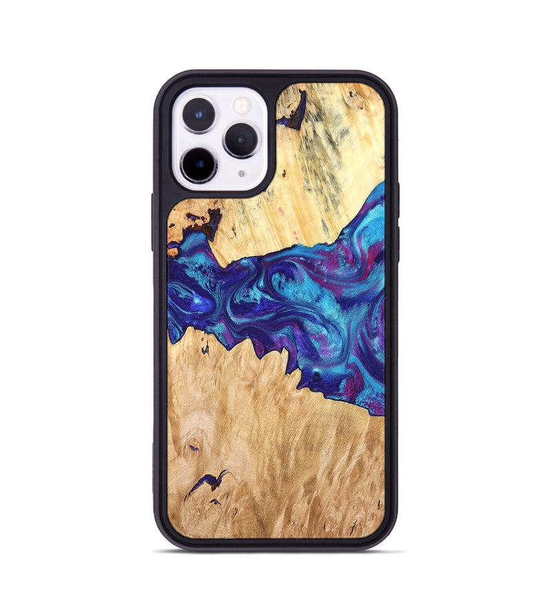 iPhone 11 Pro Wood Phone Case - Lesia (Purple, 826718)