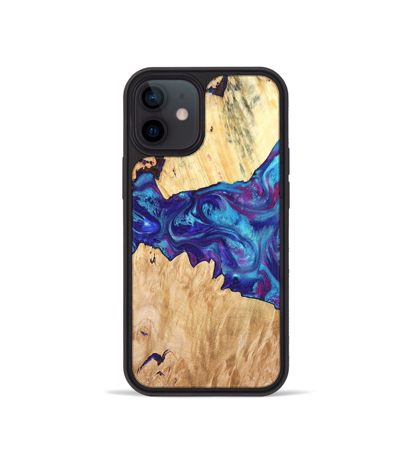 iPhone 12 mini Wood Phone Case - Lesia (Purple, 826718)