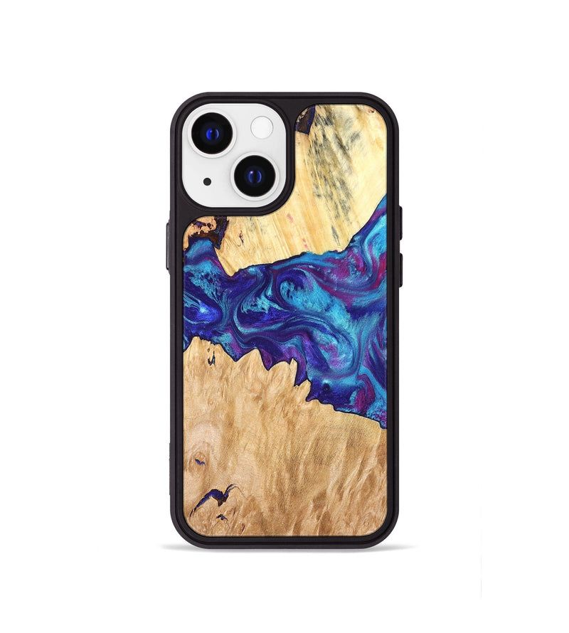 iPhone 13 mini Wood Phone Case - Lesia (Purple, 826718)