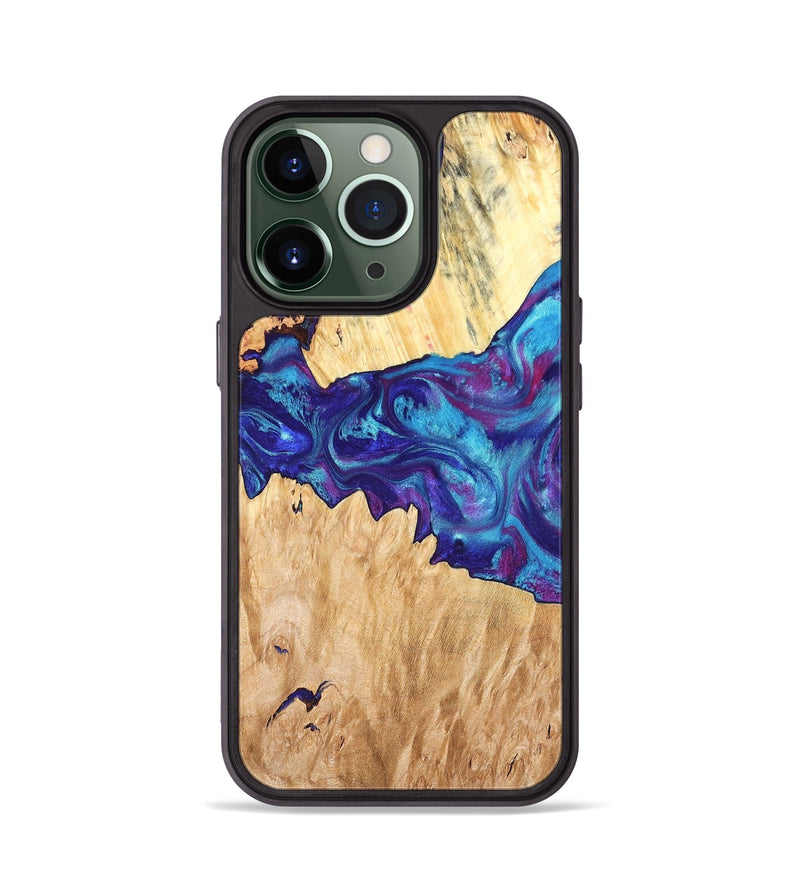 iPhone 13 Pro Wood Phone Case - Lesia (Purple, 826718)