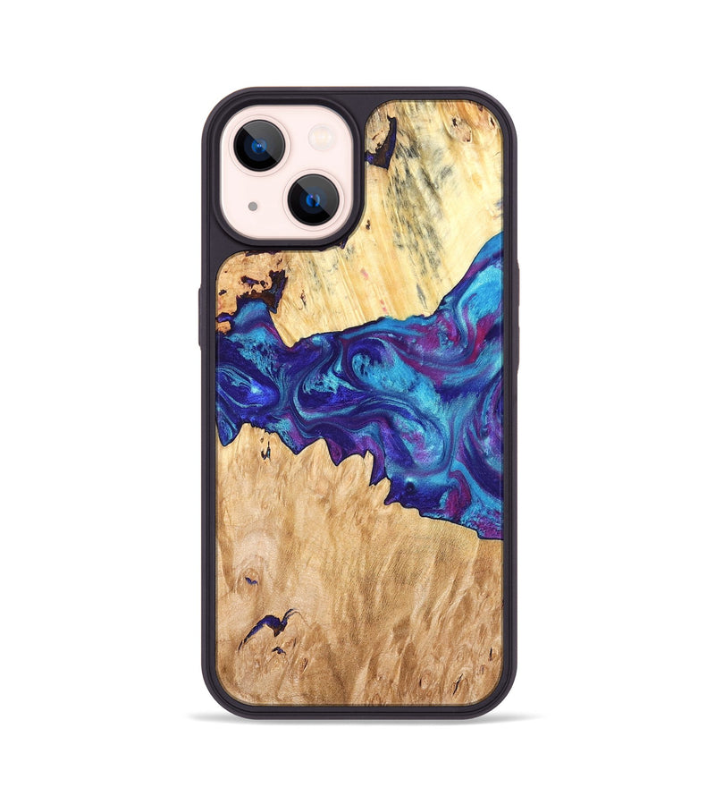 iPhone 14 Wood Phone Case - Lesia (Purple, 826718)