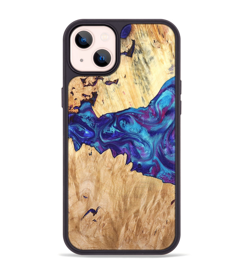 iPhone 14 Plus Wood Phone Case - Lesia (Purple, 826718)