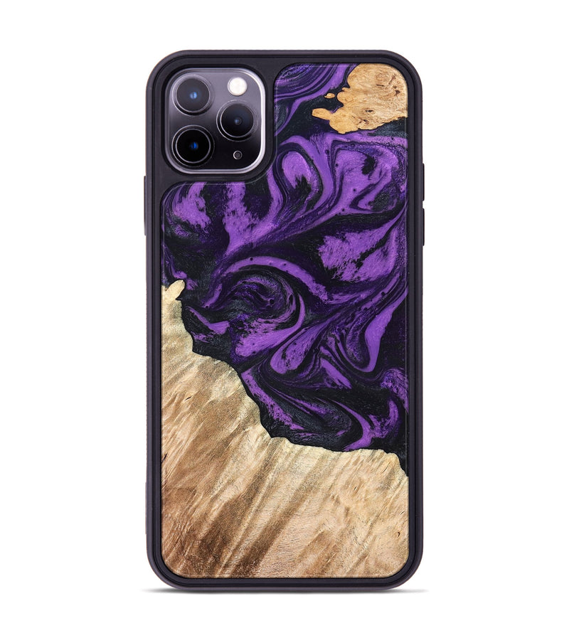 iPhone 11 Pro Max Wood Phone Case - Nella (Purple, 826719)