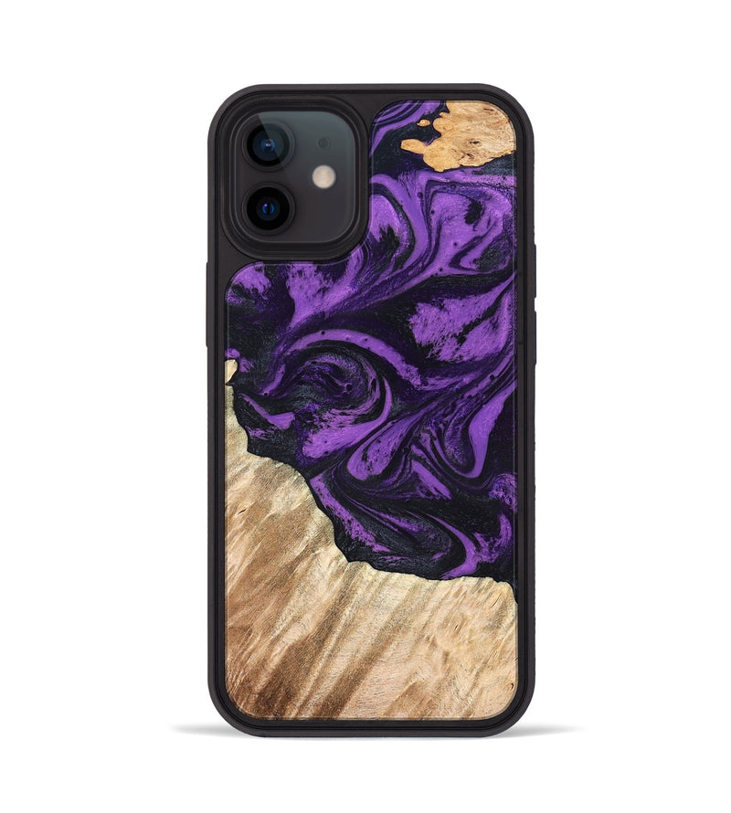 iPhone 12 Wood Phone Case - Nella (Purple, 826719)