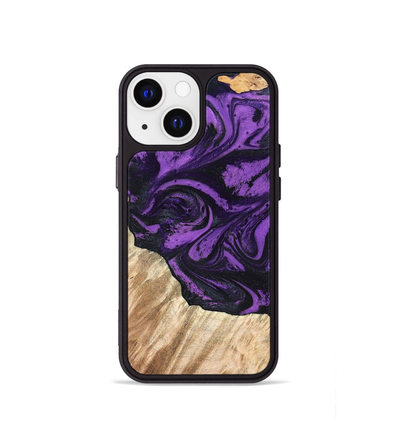 iPhone 13 mini Wood Phone Case - Nella (Purple, 826719)