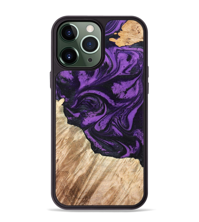 iPhone 13 Pro Max Wood Phone Case - Nella (Purple, 826719)