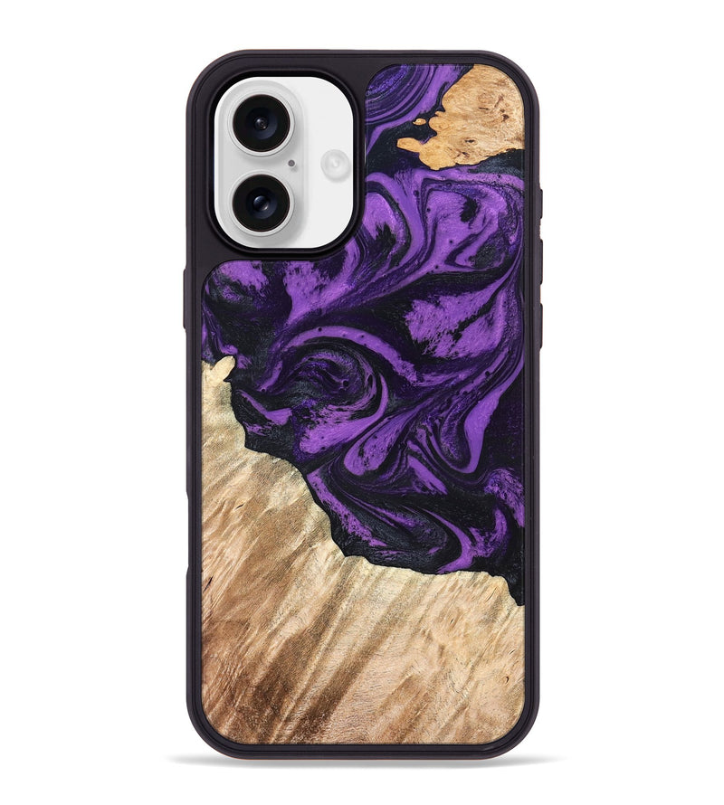 iPhone 16 Plus Wood Phone Case - Nella (Purple, 826719)