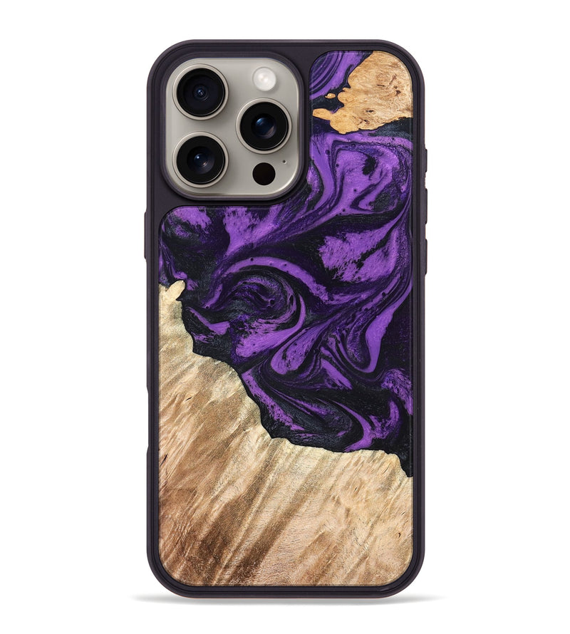 iPhone 16 Pro Max Wood Phone Case - Nella (Purple, 826719)