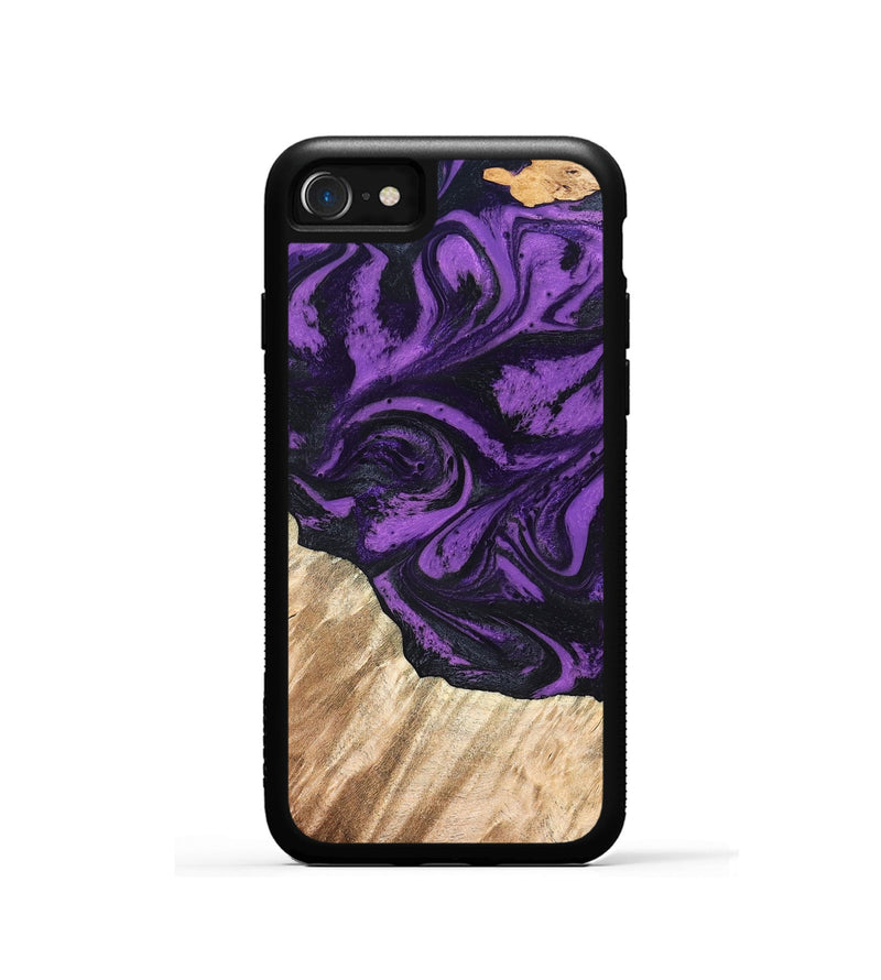 iPhone SE Wood Phone Case - Nella (Purple, 826719)