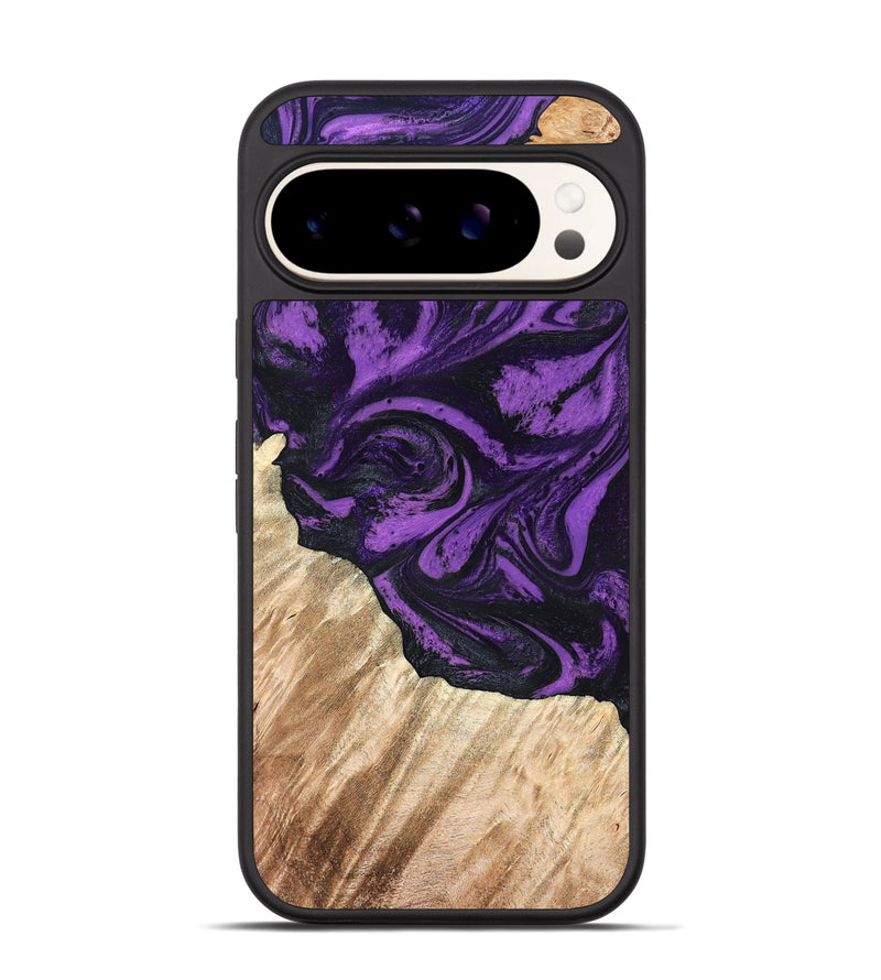 Pixel 9 Wood Phone Case - Nella (Purple, 826719)