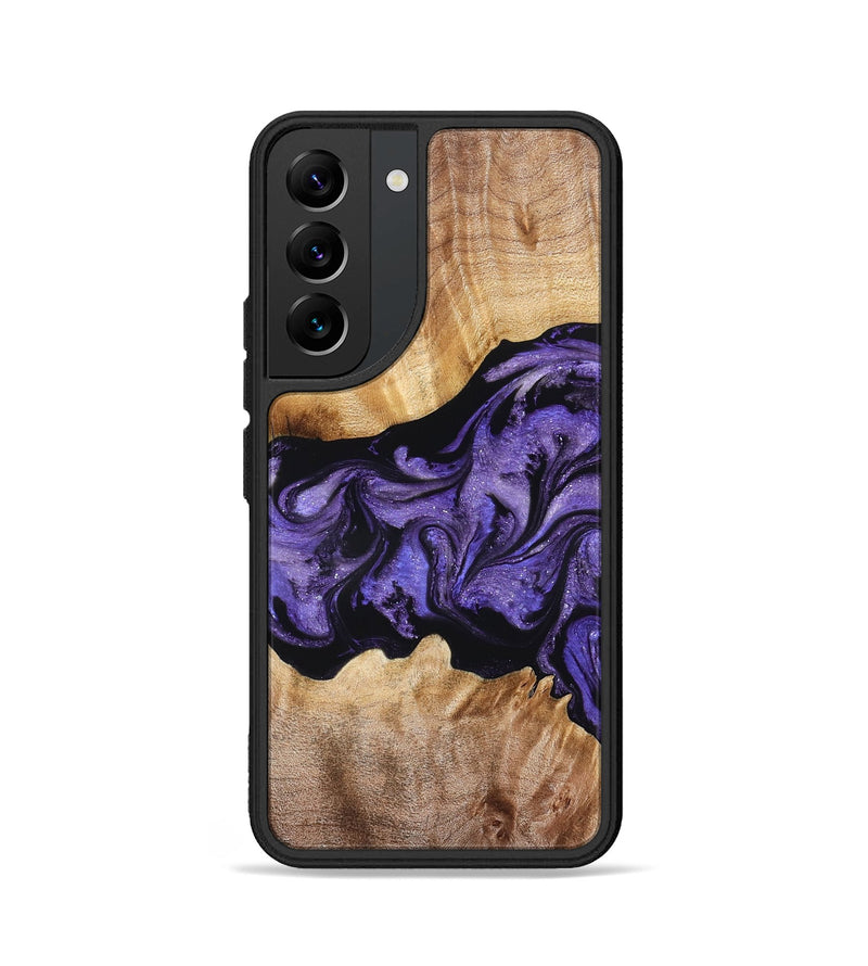 Galaxy S22 Wood Phone Case - Lottie (Purple, 826720)