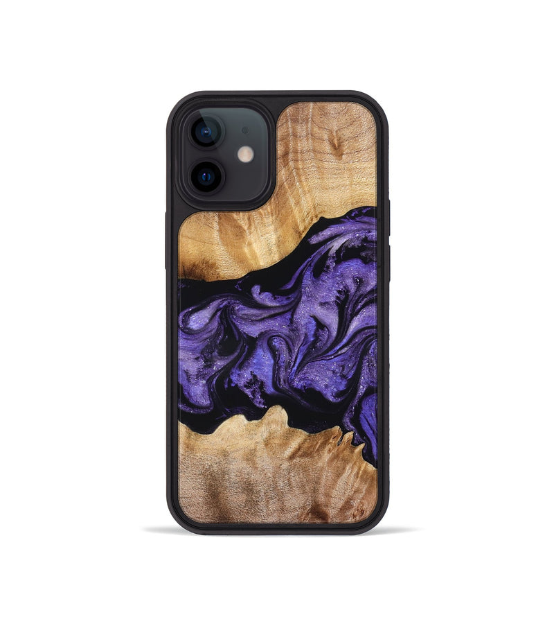 iPhone 12 mini Wood Phone Case - Lottie (Purple, 826720)