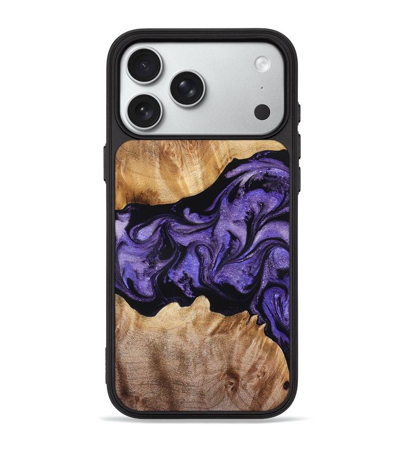 iPhone 18 Pro Max Wood Phone Case - Lottie (Purple, 826720)